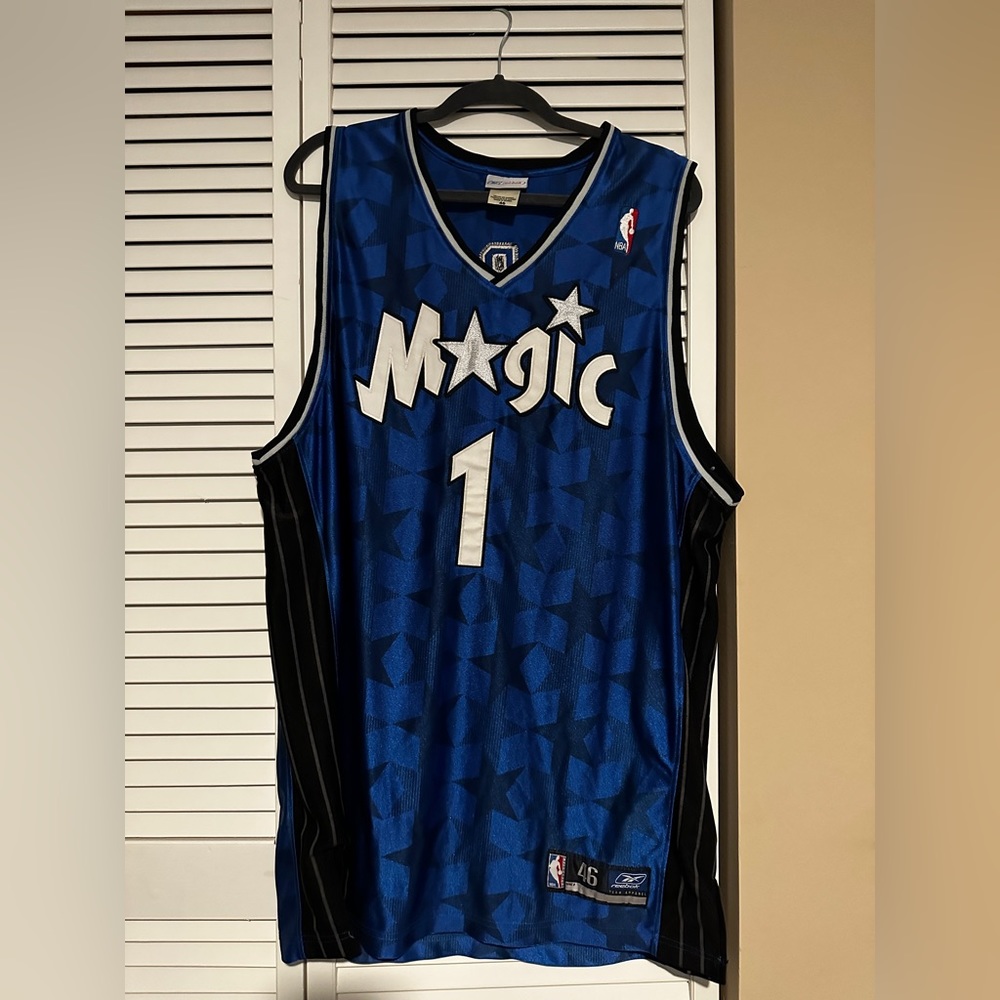 Rare Tracy McGrady Authentic Orlando Magic Reebok Jersey Size 46 (2000)